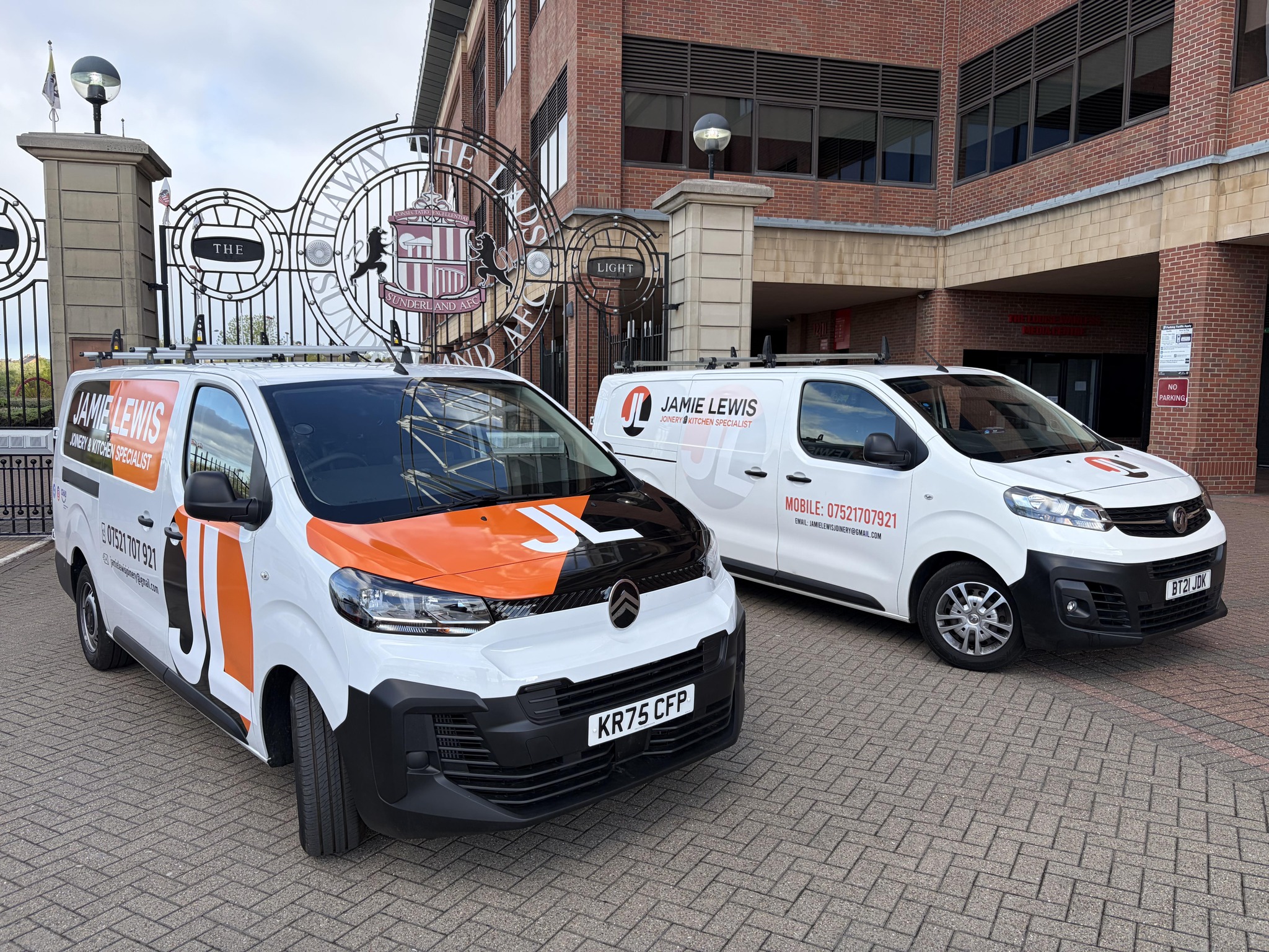 Jamie Lewis Joinery Professional Vans - Nationwide Service