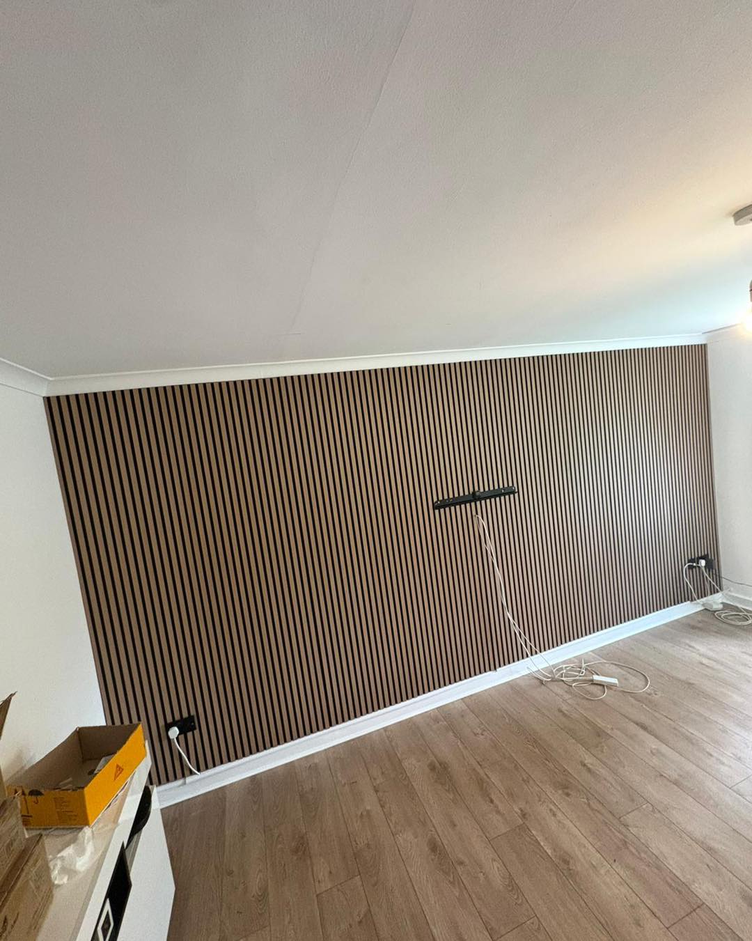 Custom Media Wall Construction
